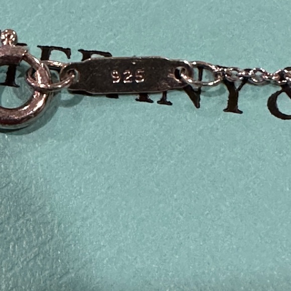 SOLD Auth Return to Tiffany & Co Devil charm w/ blue enamel horns & 16” chain - Picture 9 of 12